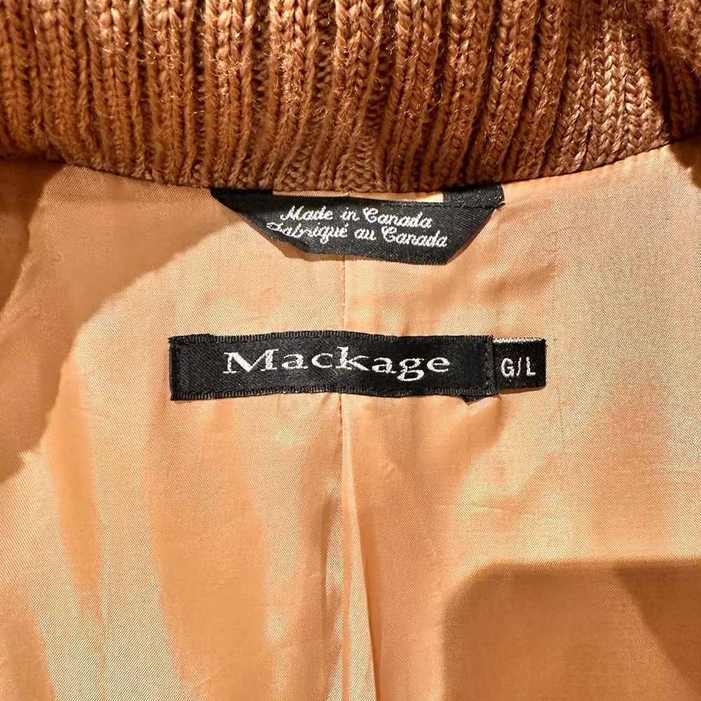 Mackage Beige Wool Blend Garment
